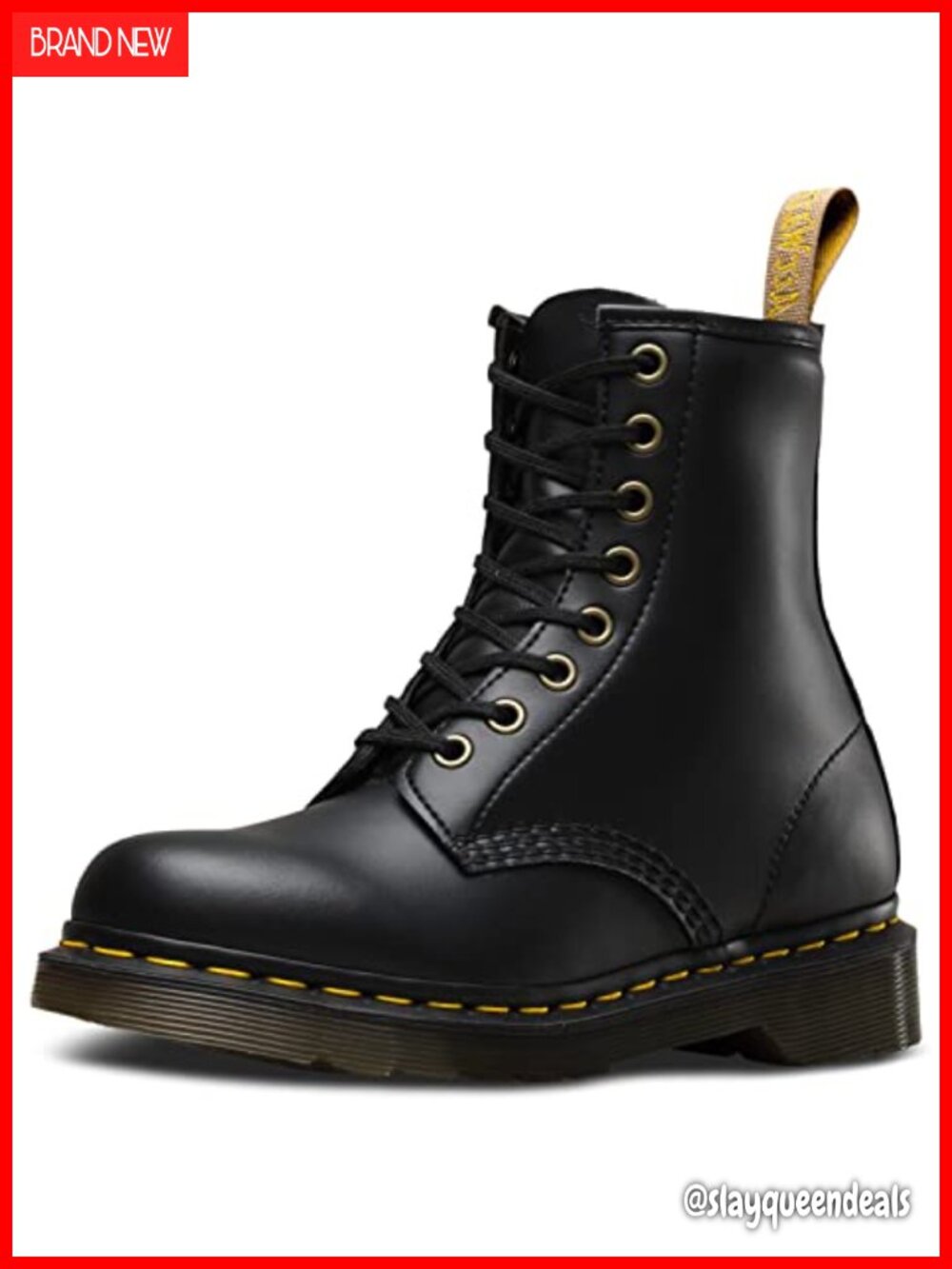 Vegan Synthetic Lace-Up Combat Boot Ankle Bootie Round Toe